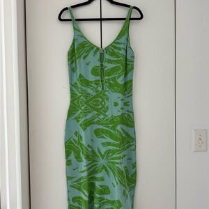 Paloma Wool Green Midi Dress - XL (can fit up to a size 18) - read description